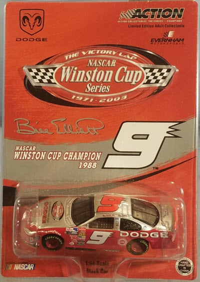 2003 Bill Elliott NASCAR Diecast 9 Victory Lap CWC 1:64 Action ARC 1