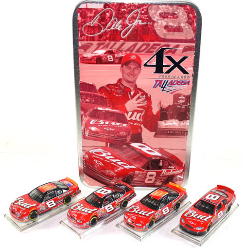 2003 Dale Earnhardt Jr NASCAR Diecast 8 Bud Budweiser Talladega Dega 4 Win Raced Version CWC 1:64 Action ARC Set 1