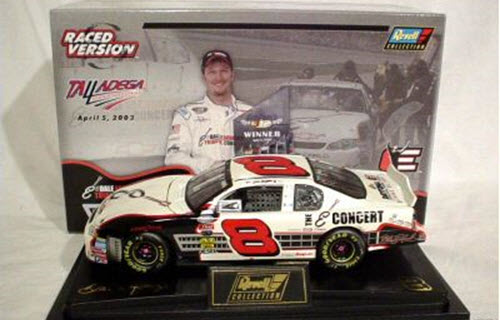 2003 Dale Earnhardt Jr NASCAR Diecast 8 E Tribute Concert Raced Version CWC 1:24 Revell Collection 1