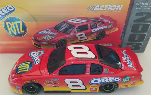 2003 Dale Earnhardt Jr NASCAR Diecast 8 Oreo BWB 1:24 Action ARC Black Window Bank 1