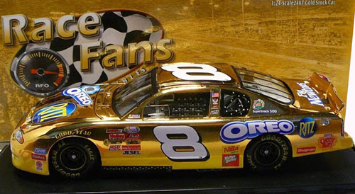 2003 Dale Earnhardt Jr NASCAR Diecast 8 Oreo Ritz CWC 1:24 QVC RFO Race Fans Only Gold 1