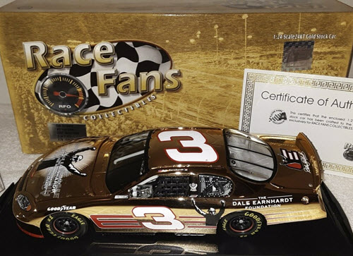 2003 Dale Earnhardt Sr NASCAR Diecast 3 Foundation CWC 1:24 Action QVC RFO Gold 1