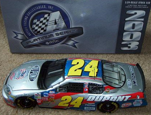 2003 Jeff Gordon NASCAR Diecast 24 Wright Brothers CWB Bank 1:24 Action ARC 2