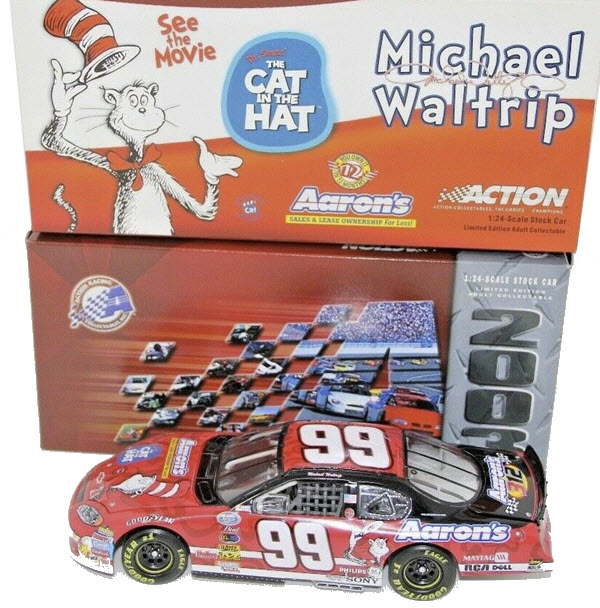 2003 Michael Waltrip NASCAR Diecast 99 Cat In The Hat CWC 1:24 Action ARC 1