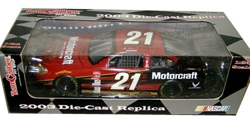2003 Ricky Rudd NASCAR Diecast 21 Motorcraft CWC 1:24 Team Caliber Pit Stop 1