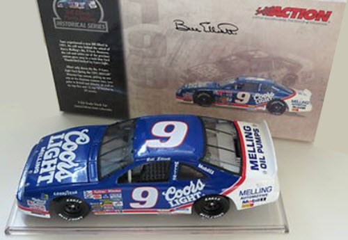 2004 Bill Elliott NASCAR Diecast 9 Coors Light 1991 CWB Bank 1:24 Action ARC Historical 1