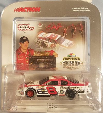 2004 Dale Earnhardt Jr Diecast 8 Bud Budweiser BOD Born On Date Feb 15 Daytona 500 Win Raced Version CWC 1:64 Action ARC 1