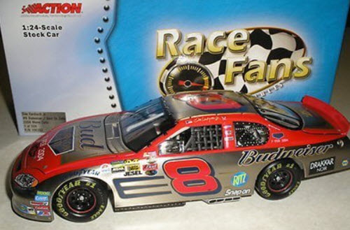 2004 Dale Earnhardt Jr NASCAR Diecast 8 Bud Budweiser BOD Born On Date Feb 07 Daytona Bud Shootout CWC 1:24 QVC RFO Race Fans Only Brushed Metal 1