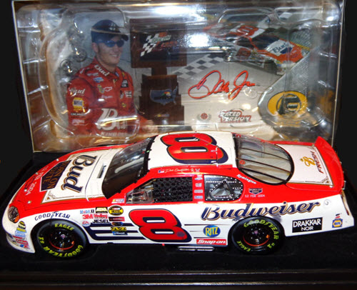 2004 Dale Earnhardt Jr NASCAR Diecast 8 Bud Budweiser BOD Born On Date Feb 12 Daytona Twin 125 Win Raced Version CWC 1:24 Action RCCA Elite 1