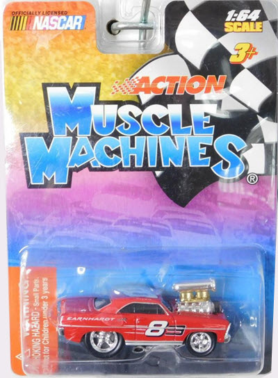 2004 Dale Earnhardt Jr NASCAR Diecast 8 Bud Budweiser CWC 1:64 Funway Muscle Machines 1967 Nova 1