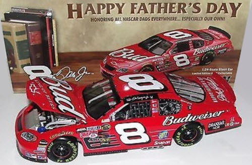 2004 Dale Earnhardt Jr NASCAR Diecast 8 Bud Budweiser Fathers Day CWC 1:24 Action RCCA Club Car 1