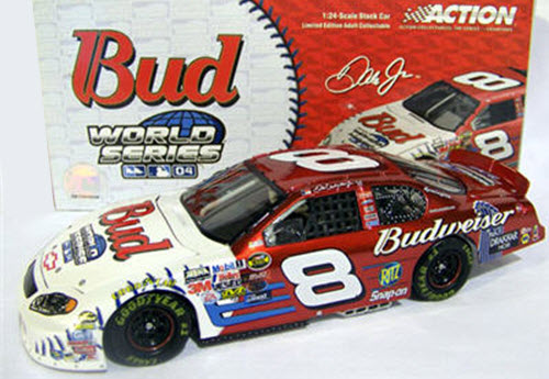 2004 Dale Earnhardt Jr NASCAR Diecast 8 MLB Baseball World Series CWC 1:24 Action ARC Liquid Color 1