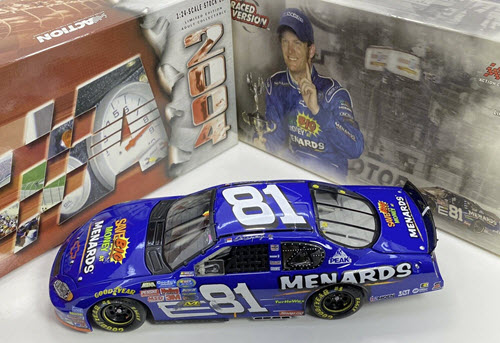 2004 Dale Earnhardt Jr NASCAR Diecast 81 Menards Bristol Win Raced Version CWC 1:24 Action ARC 1