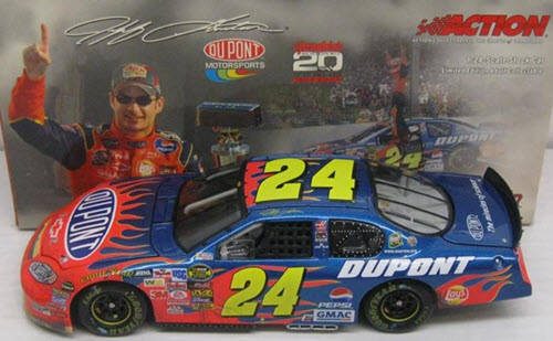 2004 Jeff Gordon NASCAR Diecast 24 DuPont Indy Brickyard Win Raced Version CWC 1:24 Action ARC 1