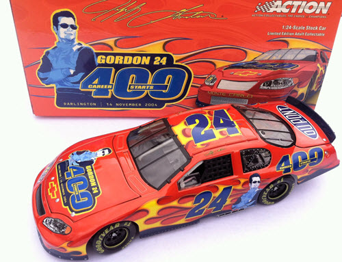 2004 Jeff Gordon NASCAR Diecast 24 Fantasy 400th Career Start CWC 1:24 Action ARC 1