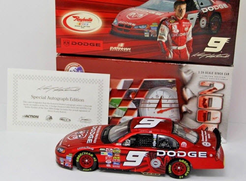 2004 Kasey Kahne NASCAR Diecast 9 Dodge Dealers Raybestos ROTY Rookie of the Year CWC 1:24 Action ARC Autographed QVC Release 1