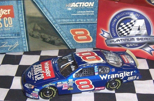 2004 Martin Truex Jr NASCAR Diecast 8 Wrangler Jeans CWB Bank 24 Action ARC 1