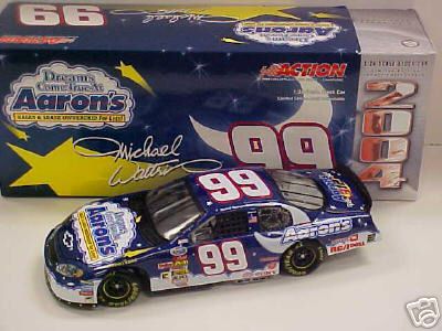 2004 Michael Waltrip NASCAR Diecast 99 Aarons Dream Machine CWB Bank 1:24 Action ARC 1