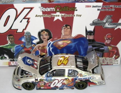2004 NASCAR Diecast 04 Justice League Parade Car CWC 1:24 Team Caliber Owners Pearl 1b
