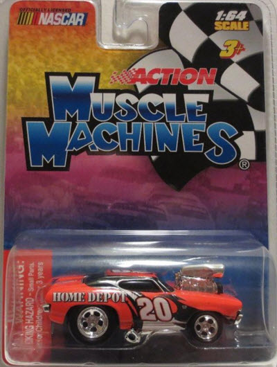 2004 Tony Stewart NASCAR Diecast 20 Home Depot CWC 1:64 Muscle Machine 1969 Chevelle ARC 1