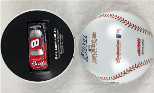 2005 Dale Earnhardt Jr Diecast 8 Bud Budweiser MLB Detroit All Star Game CWC 1:64 Action RCCA Baseball Tin 1