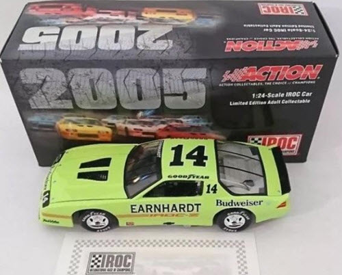 2005 Dale Earnhardt Sr NASCAR Diecast 14 1988 Bud Budweiser IROC Camaro Z28 Green CWC 1:24 Action ARC 1