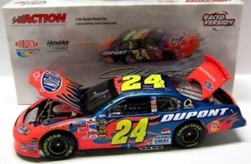 2005 Jeff Gordon NASCAR Diecast 24 DuPont Daytona Win Raced Version CWC 1:24 Action ARC GM Dealers 1