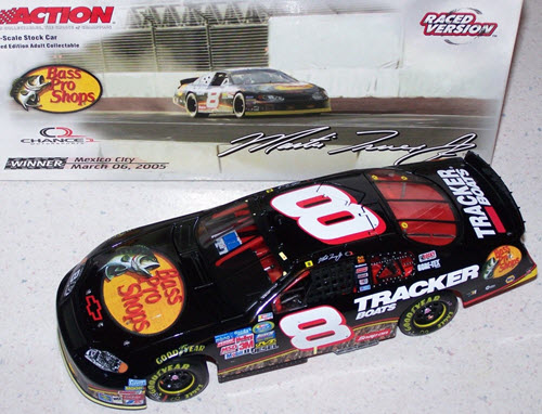 2005 Martin Truex Jr NASCAR Diecast 8 Bass Pro Shops Mexico Win Raced Version CWC 1:24 Action ARC 1