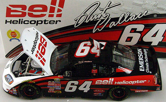 2005 Rusty Wallace NASCAR Diecast 64 Bell Helicopter CWC 1:24 Action RCCA Club Car 1