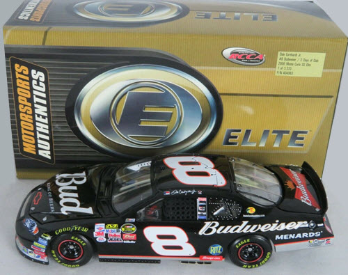 2006 Dale Earnhardt Jr NASCAR Diecast 8 Bud Budweiser 3 Three Days of Dale Black Back On Track Tribute CWC 1:24 RCCA Elite 1