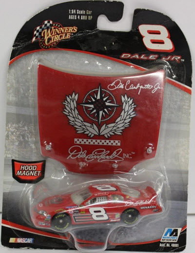 2006 Dale Earnhardt Jr NASCAR Diecast 8 DEI CWC 1:64 Winners Circle Hood Magnet 1