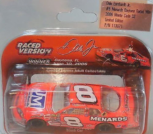 2006 Dale Earnhardt Jr NASCAR Diecast 8 Menards JM Daytona Win Raced Version CWC 1:64 Action ARC 1