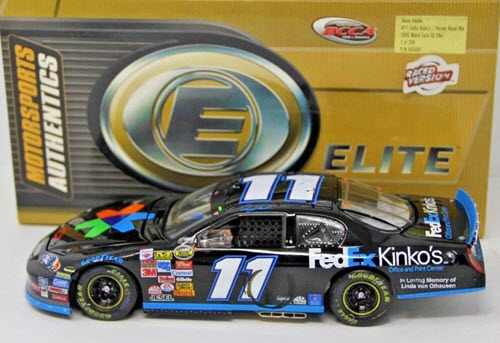 2006 Denny Hamlin NASCAR Diecast 11 FedEx Kinkos Pocono Win Raced Version  CWC 1:24 Lionel Action RCCA Elite 1