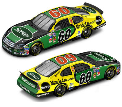 2007 Carl Edwards NASCAR Diecast 60 Scotts CWC 1:24 Motorsports Authentics Action RCCA Club Car 99