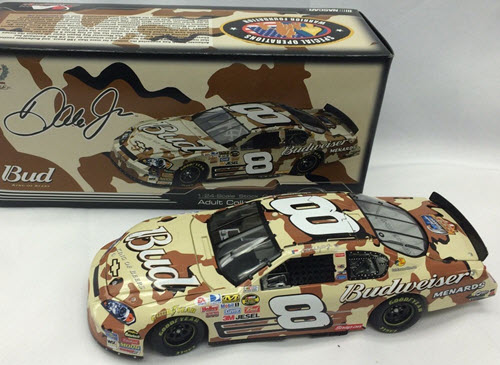 2007 Dale Earnhardt Jr NASCAR Diecast 8 Bud Budweiser American Heroes Camo CWC 1:24 Action ARC 1