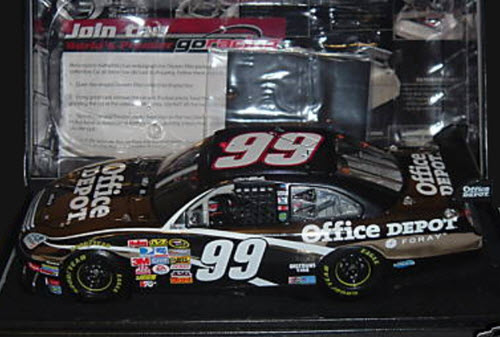 2008 Carl Edwards Diecast 99 Office Depot CWC 1:24 Lionel Action RCCA Elite White Gold 1