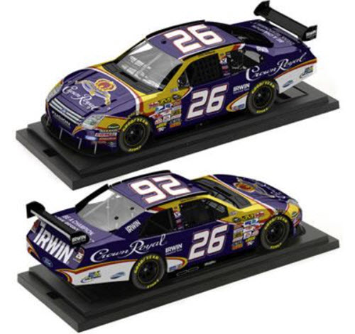 2008 Jamie McMurray NASCAR Diecast 26 Crown Royal CWC 1:64 Lionel Action ARC Platinum Series 98
