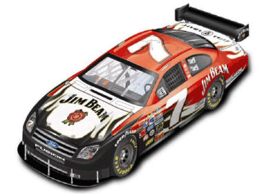 2008 Robby Gordon NASCAR Diecast 7 Jim Beam CWC 1:64 CFS Checkered Flag Sports Contender 99