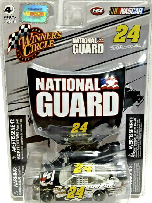 2009 Jeff Gordon NASCAR Diecast 24 National Guard Youth Challenge CWC 1:64 Winners Circle Hood Magnet 1