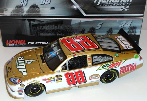 2011 Dale Earnhardt Jr NASCAR Diecast 88 Amp Bristol 50th Gold Anniversary CWC 1:24 Lionel Action ARC 1