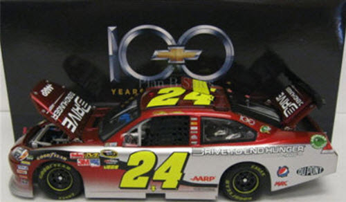 2011 Jeff Gordon NASCAR Diecast 24 Chevy 100 Years Anniversary CWC 1:24 Lionel Action ARC 1