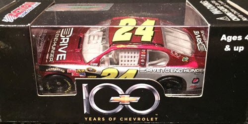 2011 Jeff Gordon NASCAR Diecast 24 Chevy 100 Years Anniversary CWC 1:64 Lionel Action ARC 1