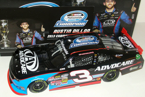 2013 Austin Dillon NASCAR Diecast 3 Advocare Nationwide Champ Champion CWC 1:24 Lionel Action ARC 1