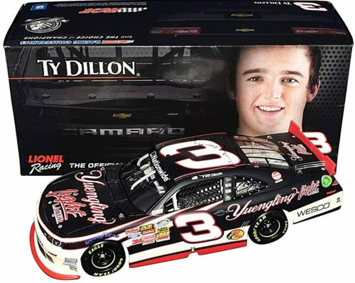 2014 Ty Dillon NASCAR Diecast 3 Yuengling Light Lager Beer CWC 1:24 Lionel Action ARC 1