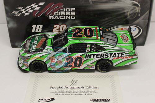 2015 Erik Jones NASCAR Diecast 20 Interstate Batteries CWC 1:24 Lionel Action ARC Autographed 1