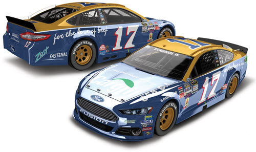 2015 Ricky Stenhouse NASCAR Diecast 17 Cargill Darlington Retro Throwback CWC 1:24 Lionel Action ARC Color Chrome Autographed Signed 99