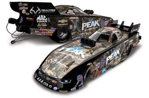 2016 John Force NHRA Diecast Peak Realtree Funny Car 1:64 Action ARC 99