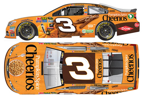 2017 Austin Dillon NASCAR Diecast 3 Cheerios Pumpkin Spice CWC 1:64 Lionel Action ARC 99