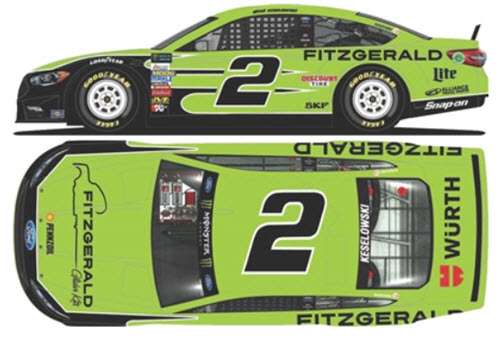 2017 Brad Keselowski NASCAR Diecast 2 Fitzgerald Glider 1:64 Lionel Action ARC 99