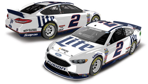 2017 Brad Keselowski NASCAR Diecast 2 Miller Lite 1:24 Lionel Action RCCA Elite Color Chrome 99